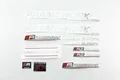 Fahrrad DEKOR Satz Aufkleber Rahmen Frame Decal Sticker Framework Silber rot