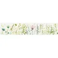A.S. Création Selbstklebende Bordüre Floral  inWeiß Grün 5 m x 0,17 m