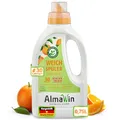 AlmaWin® Weichspüler mit Orangenblüten-Duft [750ml - 30 Ladungen] für kuschelweiche Wäsche - Veganer Weichspüler Bio kombinierbar mit allen Waschmitteln - Flüssiger Weichspüler Öko Softener