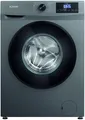 Bomann WA 7185 8 kg Frontlader Waschmaschine, 60 cm breit, 1400 U/min, Fremdkörperfalle, Kindersicherung, Reversierautomatik, Überhitzungsschutz, 15 Waschprogramme, Titan schwarz (771851)
