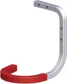 alfer Wand- und Decken-Fahrradhaken, gummiert 150 x 150 x 120 mm rot gummie