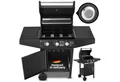 Juskys Gasgrill Louisiana, 3 Brenner, 8,1 kW, emaillierter Rost, Thermometer, Seitenablagen