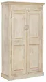 Garderobenschrank "Devdan", mit dekorativen Fräsungen oben, Breite 100 cm, viel Stauraum, braun B: 100 cm