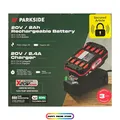 PARKSIDE® Akku 2 Ah 20 V mit Ladegerät Passend Für X 20 V Team Neu Ovp