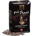 più caffè Café Crème Kaffeebohnen, würzig, kräftig, intensiv und gehaltvoll, Arabica und Robusta, Schweizer Trommelröstung, ganze Bohnen für Vollautomaten Schümli Royal 1 kg