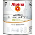 Alpina Weißlack für Möbel & Türen seidenmatt 2 Liter