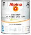 Alpina Weisslack für Möbel und Türen seidenmatt 2,0L