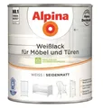 Alpina Weißlack für Möbel & Türen seidenmatt 2 L (26 m²) Innenlack, geruchsarm