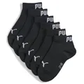 PUMA Unisex Kinder Kids Plain Quarter Sock, Black - New, 39-42 EU