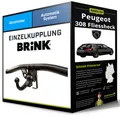 Abnehmbare Anhängerkupplung für PEUGEOT 308 Fliessheck 11- I Typ 4A/C Brink NEU