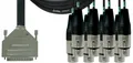 Cordial INTRO CFD 3 DFT - 3,0 m CMD 8, D-Sub / 8 x REAN XLR female 3-polig Tascam-Belegung