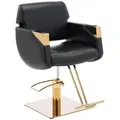 Friseurstuhl Fußstütze höhenverstellbar Barber-Stuhl 200 kg Penryn Black & Gold