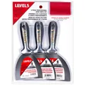 LEVEL5 Fugenmesser Set 3 Stück Spachtel Geschweißt Edelstahl Malerspachtel 5-653