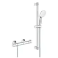 Grohe Thermostat-Brausebatterie Grohtherm 800 345652 mit Brausegarnitur 600mm chrom