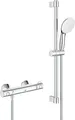 Grohe Grohtherm 800 Thermostat-Brausebatterie Brausegarnitur 600 mm 34565002