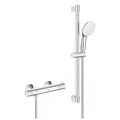 Grohe Grohtherm 800 Thermostat Brausearmatur mit Brausegarnitur 600mm chrom