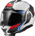 LS2 FF910 ADVANT II TRIPLE Klapphelm M in blau/rot/weiß