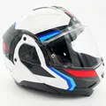 LS2 Klapphelm Advant II Triple Blau Weiß Rot FF910 Motorrad Helm Integralhelm