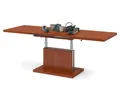 Mazzoni Couchtisch Aston Kirschbaum stufenlos höhenverstellbar ausziehbar 120 bis 200cm, Funktionstisch, Wohnzimmertisch, Tisch, Esstisch, Sofatisch