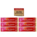 Wella Color Touch 60 ml 6 x 10/05 hell lichtblond natur mahagoni Set