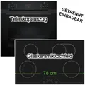 Siemens Backofen Set Teleskopauszug Hydrolyse h|tech Glaskeramikkochfeld Timer