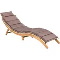 Gartenliege Capri Natur inkl. Auflage
