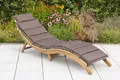 Merxx Gartenliege Liege Formliege Capri, 172 x 54 x 62 cm, inkl. Kissen, Natur
