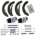ATEC Germany Bremsensatz Hinterachse inkl. 4x Bremsbacken Hinterachse für Trommelbremse 1x Montagesatz 2x Radbremszylinder (Aluminium) Hinterachse