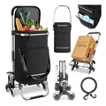maxVitalis Treppensteiger-Einkaufstrolley "Premium", Schwarz