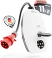 ABSINA Mobile Wallbox 11kW 16A mit App Steuerung - Wallbox mit CEE Stecker, RFID & einstellbarer Ladeleistung