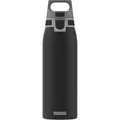 SIGG Trinkflasche Shield ONE Black, 1 Liter, Edelstahl, schwarz