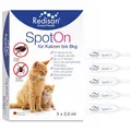 Redisan® Katzen Spot on Pflanzenbasiertes Zeckenmittel OHNE Chemie, Effektiver Schutz vor Zecken Flöhen & Insekten, Zeckenschutz Katze ohne Nebenwirkung, Bis zu 15 Wochen, Made IN Germany