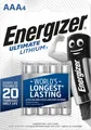 Energizer ULTIMATE LITHIUM AAA-Batterien 4 Stück