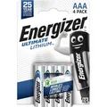 4x Energizer AAA Ultimate Lithium L92 Batterien 1,5V für Hochlast