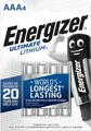 Energizer Ultimate Lithium Batterie AAA (4er Blister)