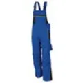 Qualitex Arbeitshose 'PRO' in kornblau/schwarz, Größe: 64 - Latzhose MG 245 g - Blaumann für PROfessionals