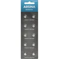 Absina Knopfzelle 377 SR66 / SR626 / SG4, 18 mAh, 10 Stück