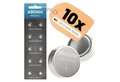 ABSINA SR626SW Uhrenbatterie 1,55V Silberoxid 10er Pack - Knopfzellen AG4 Knopfzelle, (1,55 V, 10 St)
