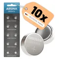 ABSINA SR626SW Uhrenbatterie 1,55V Silberoxid 10er Pack - Knopfzellen SR626SW