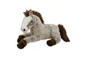 Geschenkestadl Kuscheltier Kuschelweiches Plüschpferd 50 cm – Braun oder Schwarz-Grau Pferd (Plüschtier), Knopfaugen mit treuem Blick
