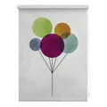 Lichtblick Rollo, Klemmfix, 80x150 cm, Ballon, bunt - weiss