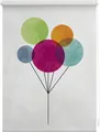 Lichtblick Original Seitenzugrollo "Rollo Klemmfix, ohne Bohren, Verdunkelung, Ballon - Bunt", bunt (bunt, weiß), 80cm, stufenlos positionierbar, 150cm