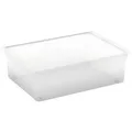 KIS Aufbewahrungsbox C L mit Deckel 4 Rollen Transparent