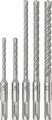 Bosch SDS plus-5X Hammerbohrer-Set, 5-Teilig, 5,6,8,10mm, silber (2608833910)