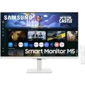 SAMSUNG LS27FM501EUXEN - Smart Monitor M5 27" IPS (1920 x 1080, 16:9, 60Hz, 5ms, Eye Saver Mode, Gaming Hub, Knox Security), Weiß, Version 2025