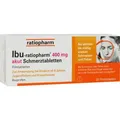 IBU-RATIOPHARM 400 mg akut Schmerztbl.Filmtabl. 20 St. PZN 00266040