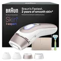 Braun Smart IPL Geräte Haarentfernung Skin i·expert 7, PL7387, Weiß/Rosegold - Alternative Laser Haarentfernung für Zuhause, Dauerhafte Haarentfernung, Inkl. Etui, Venus Rasierer Und 4 Aufsätze