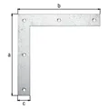 Alberts Eckwinkel quadratisch 200 x 200 x 30 mm, sendzimirverzinkt, 1 Stck (Eckwinkel, 1 Stk.) (332952)