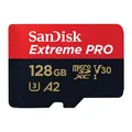 SanDisk microSDXC Extreme PRO 128GB (R200MB/s) + Adapter, 2 Jahre RescuePRO Deluxe micro SDXC Speicherkarte