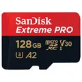 SanDisk Extreme Pro micro SDXC UHS-I, U3, V30, A2, C10+ SD Adapter  128 GB 200 MB/s